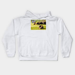 Bison at Yellowstone Kids Hoodie